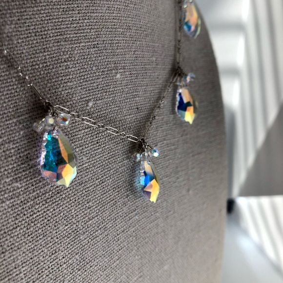 Crystal chandelier drop necklace - Picture 5 of 5